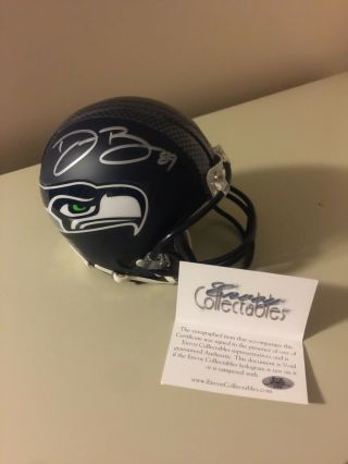 Doug Baldwin Autographed Riddell Seattle Seahawks Mini Helmet Hologram 2