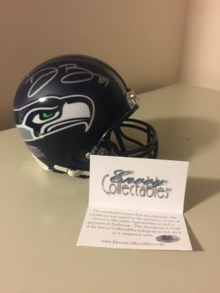 Doug Baldwin Autographed Riddell Seattle Seahawks Mini Helmet Hologram 3