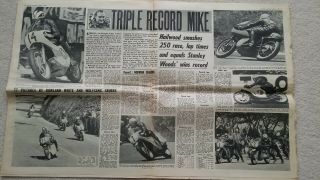 1967 ISLE OF MAN TT MOTORCYCLE RACE.  HAILWOOD.  AGOSTINI.  BILL IVY.  HONDA.  MV AGUSTA 2