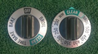 Vintage Ge Oven Control Knob Set Of Two 393d531