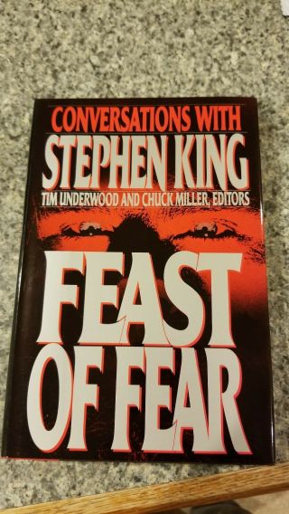 Feast Of Fear: Conversations With Stephen King 1st Ed 1992 Hc Never Read