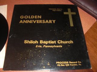 Vintage 1965 Vinyl Lp Record Shiloh Baptist Church Erie Pa Golden Anniversary Nm