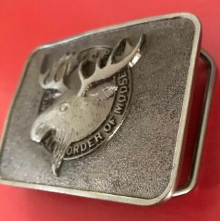 Vintage P.  A.  P.  Loyal Order of Moose Belt Buckle Number 2013 DK 2