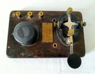 Signal Electric mfg.  Co.  Vintage Telegraph key 1920s - 1950s Morse Code 2