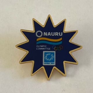 Nauru Noc Olympic Team Pin - Athens 2004
