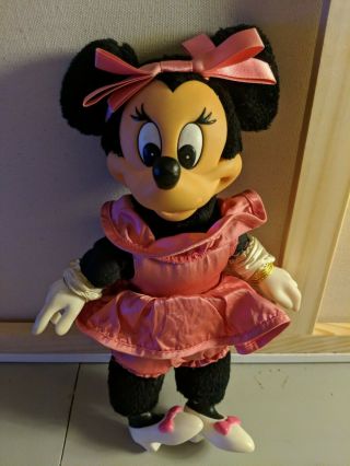 Totally Minnie Mouse Disney Applause 11 " Vintage 80s Doll With Pink Outfit