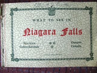 Vintage Souvenir Booklet Niagara Falls Circa 1930s