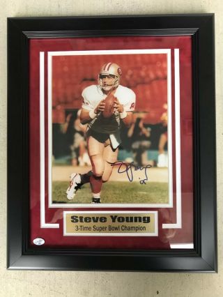 Steve Young San Francisco 49ers Signed Framed 8x10 Photo