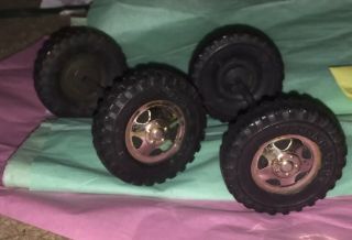 Vtg.  Tonka Toys Of Mound Mn.  Wheels,  Tires,  Hubcaps,  Axles - Very Items