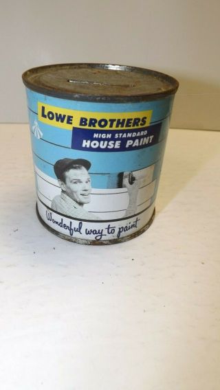 Lowe Brothers - High Standard House Paint - Tin Bank - Vintage