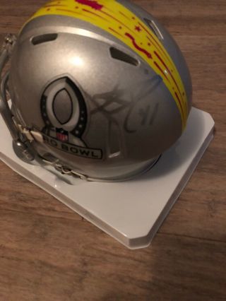 Alvin Kamara Signed Pro Bowl Speed Mini Helmet