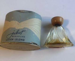 Vintage 1940s Jabot Lucien Lelong Perfume Bottle Ex