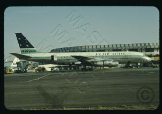 36 - 35mm Dynacolor Aircraft Slide - Air Zealand Dc - 8 - 52 Zk - Nzc - May 1968