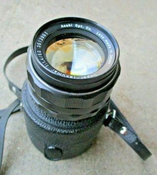Vintage Asahi Opt.  Co.  - Takumar 1:1.  4/50mm Screw Mount Camera Lens 3513951
