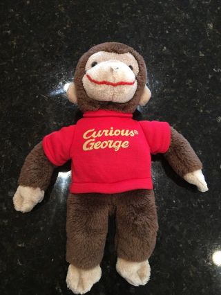 Curious George Monkey 12 " Plush Toy Stuffed Animal 1992 Gund Margret Ray Vintage