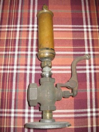Kinsley Brass Steam Whistle Bridgeport Conn 7.  5 " 200wog 1/2 Crane 150 S Patented