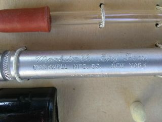 Vintage Markwell Dry Pen Felt Marker Refillable Metal,  Permanent 3