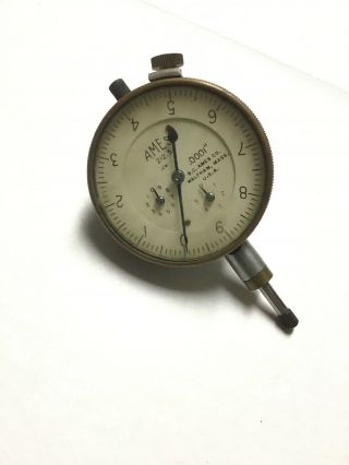 Vintage B.  C.  Ames Co.  212.  5 Jeweled Dial Indicator Gauge.  0001”