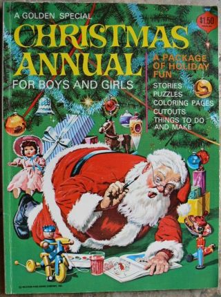 Vintage A Golden Christmas Annual For Boys And Girls Number 7