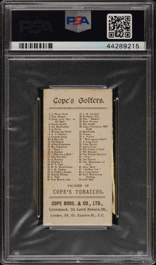 1900 Cope Bros Cope ' s Golfers Mr.  Crawford 13 PSA 4 VGEX (PWCC) 2