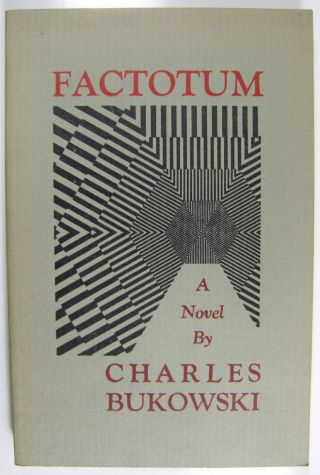 Factotum Charles Bukowski Black Sparrow 1988 Pb Vg Vintage Fiction