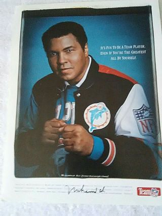 Muhammad Ali Signed Autographed 8 1/2 X 11 "