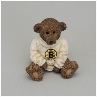 Boston Bruins Power Play Teddy Bear Figurine