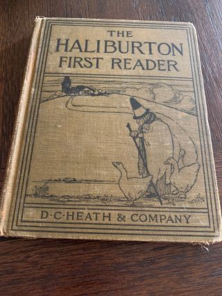 Antique Book - The Haliburton First Reader By M.  W.  Haliburton