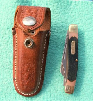 Vtg Schrade Usa 890t Old Timer Stockman 3 - Blade Folding Pocket Knife - L@@k