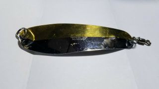 Vintage Luhr Jensen Mcmahon 6&7 King Salmon Fishing Trolling Spoon Chrome Brass
