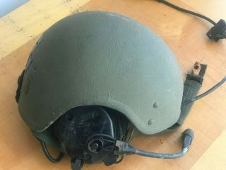 Us Military Combat Vehicle Crewman Helmet Dh - 132b With Bose Headset & Mic