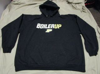 Purdue University Boilermakers Boiler Up Hoodie Sweatshirt Size Xl Black