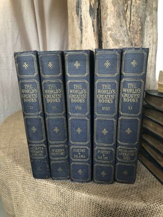 The World’s Greatest Books 5 Volumes 1910 Vintage Classic