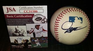 Giancarlo Stanton Ny Yankees Signed Autographed Game Ml Baseball Jsa A