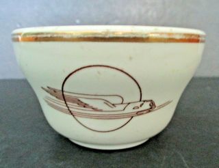 Union Pacific Railroad Uprr Dining Car China Winged Streamliner Soup/fruit Bowl