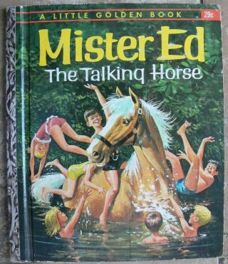 Vintage Little Golden Book Mister Ed The Talking Horse " A " 1st Edition