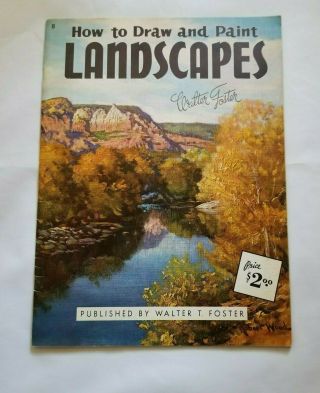 How To Draw And Paint Landscapes By Walter Foster Vintage Paperback