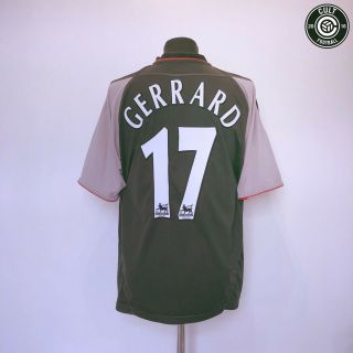 Gerrard 17 Liverpool Reebok Vintage Away Football Shirt 2002/04 (xl)