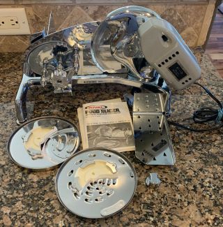 Vintage Rival Electric Food Slicer 1101e/7 Meat & Cheese Slicer Chrome