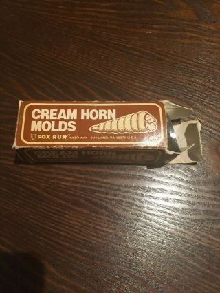 Vintage Fox Run Craftsmen Cream Horn Molds Set Of 9