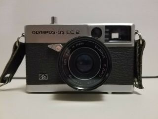 Vintage Olympus 35 Ec Film Camera W/e.  Zuiko 42mm F/2.  8 Seiko Esf Lens Japan
