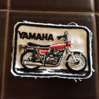 Vtg 70s Yamaha Motorcycles Dirt Bike Biker Motorcycle Sew - On Patch