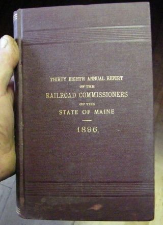 Railroad Commissioners Report Maine 1896
