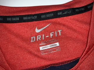 France FFF Nike Dri Fit Authentic Training Soccer Shirt Jersey Size XXL 2