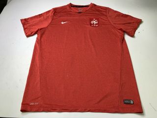 France FFF Nike Dri Fit Authentic Training Soccer Shirt Jersey Size XXL 3