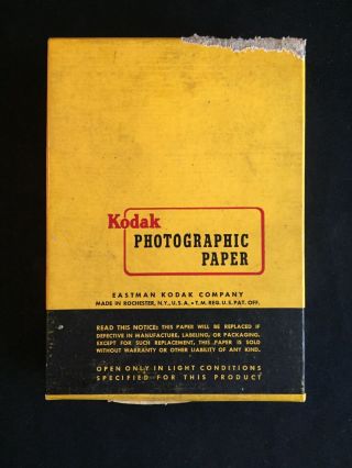 Vintage Kodak Photographic Paper 3.  5 " X 5 "