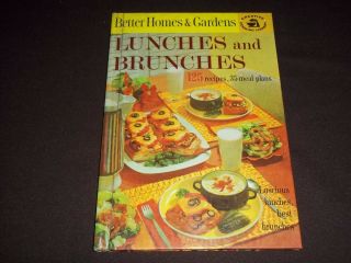 Vtg.  Better Homes & Gardens Cookbook " Lunches And Brunches " 1963