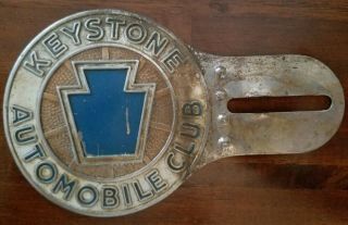 Keystone Automobile Club License Plate Topper Metal