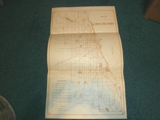 An Old Map Of The Chicago Transit Authority Routes