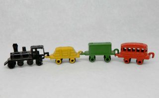 Vintage Cast Metal Nursery Train Toy Dollhouse Miniature 1:12